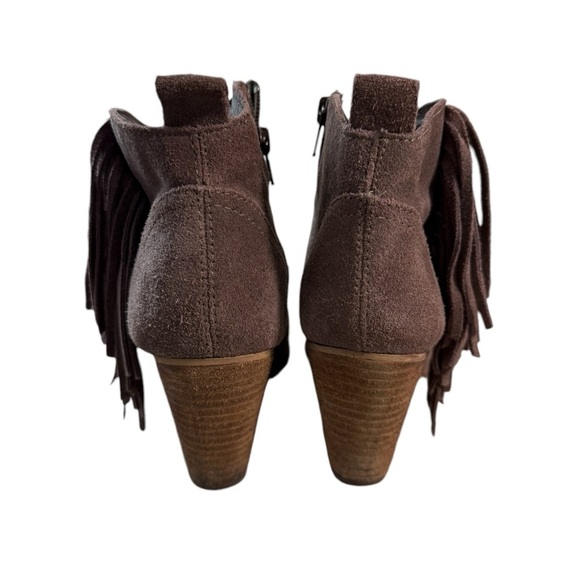 Steve Madden Ohio Suede Fringe Cowgirl Booties - Picture 6 of 7